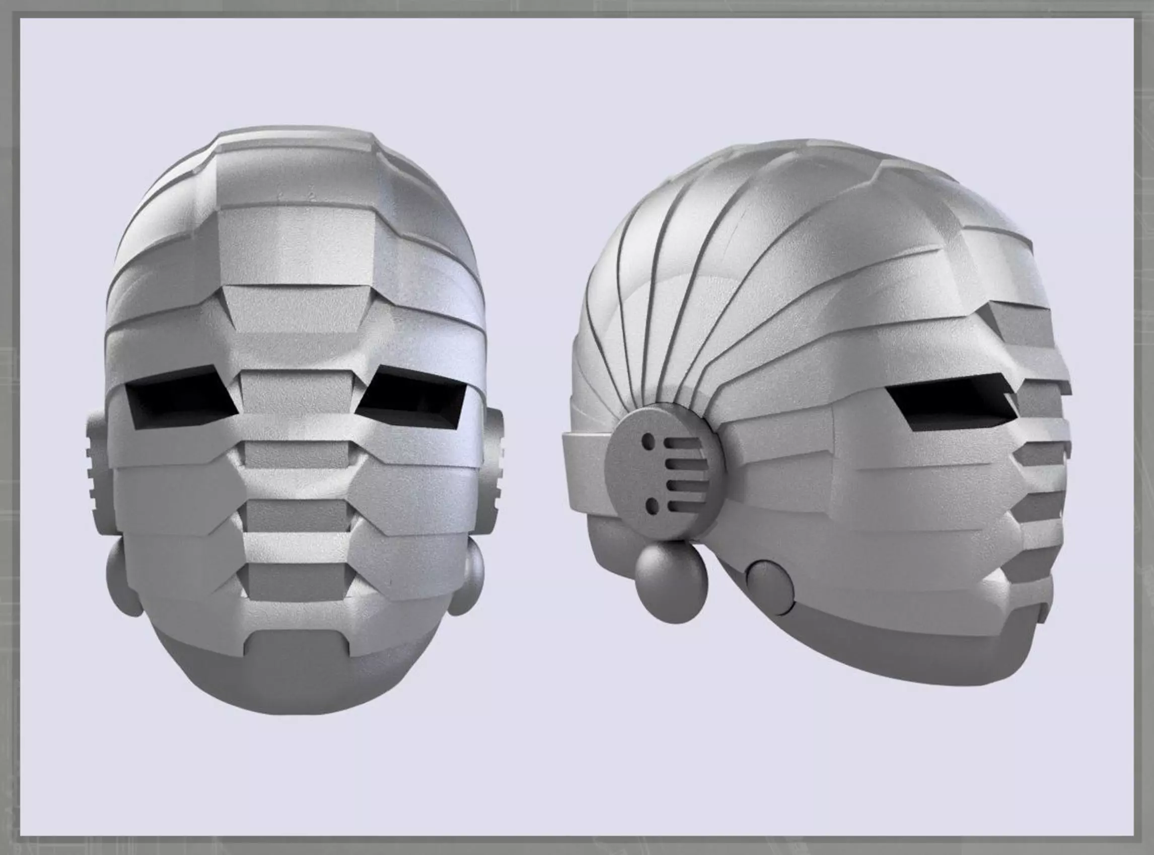 Major West Helmet Lost in Space 1998 3D print model_0