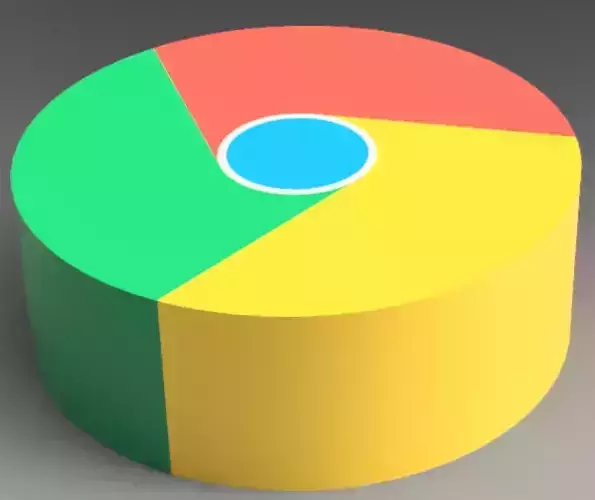 google chrome logo Free 3D model
