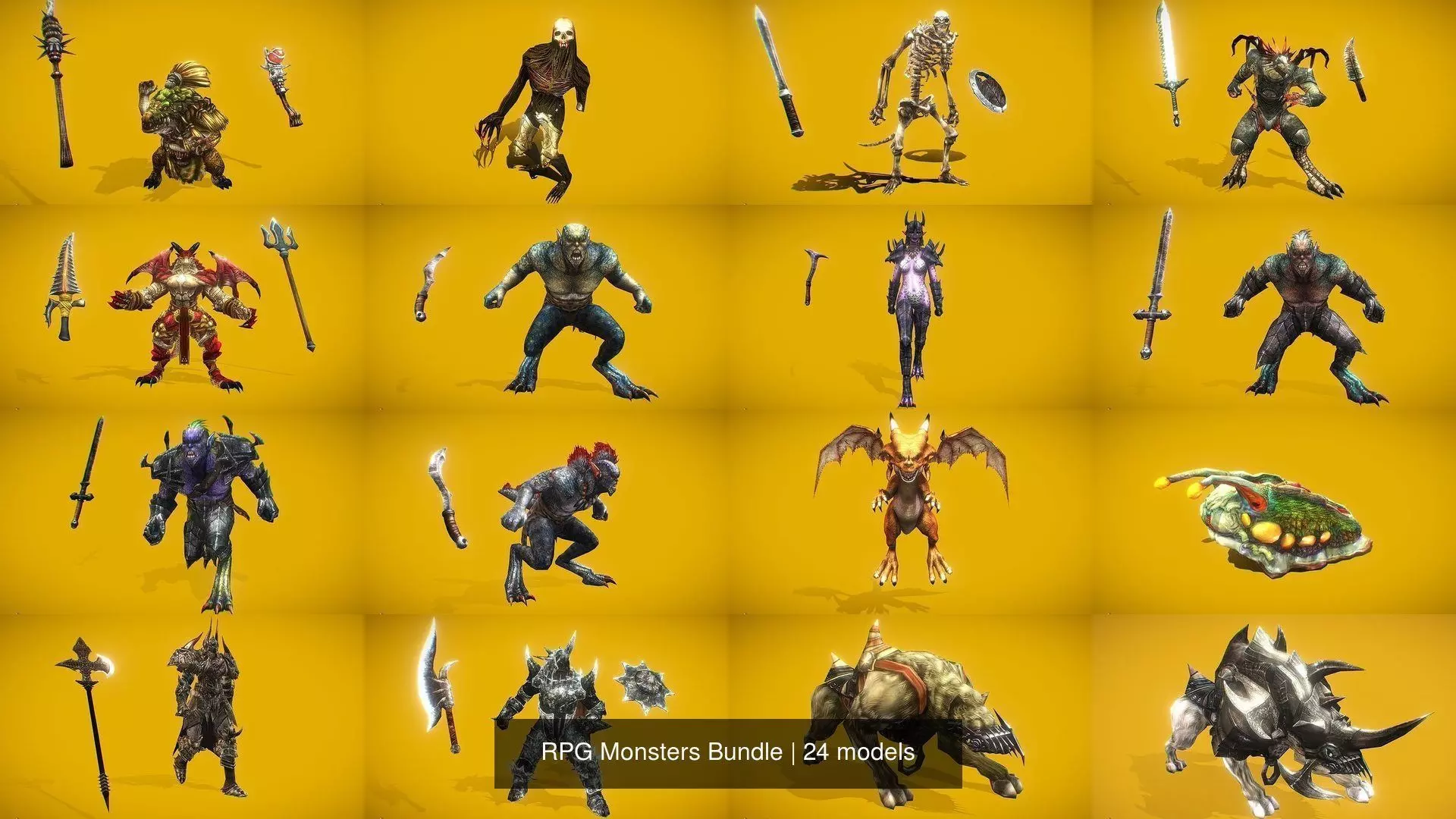 RPG Monsters Bundle 3D Model Collection_0