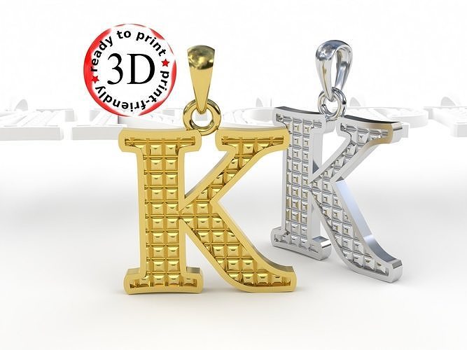  letter pendant Free 3D print model