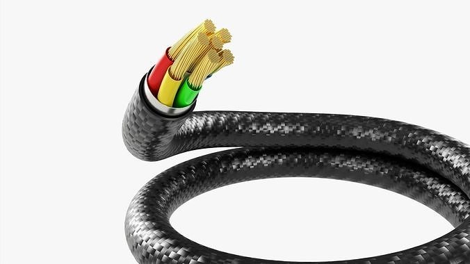 Cable cut 02 3D model