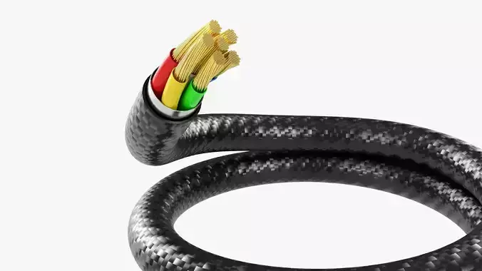 Cable cut 02 3D model