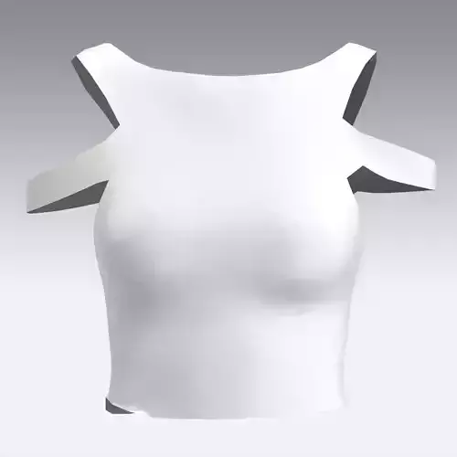 WHITE BLOUSE OPEN SHOULDER MODERN LOOK