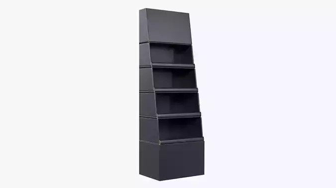 Cardboard display stand 3D model