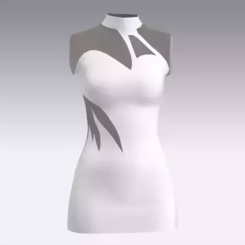 BLOUSE  HEART NECKLINE PANELED LOOK ELEGANCE