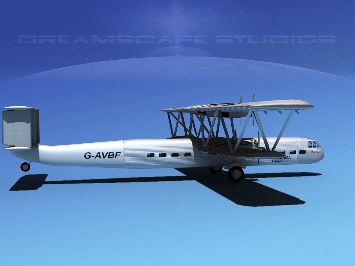 Handley Page HP42 Hannibal V02 3D model_3