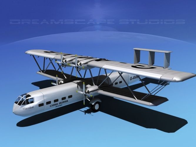 Handley Page HP42 Hannibal V02 3D model