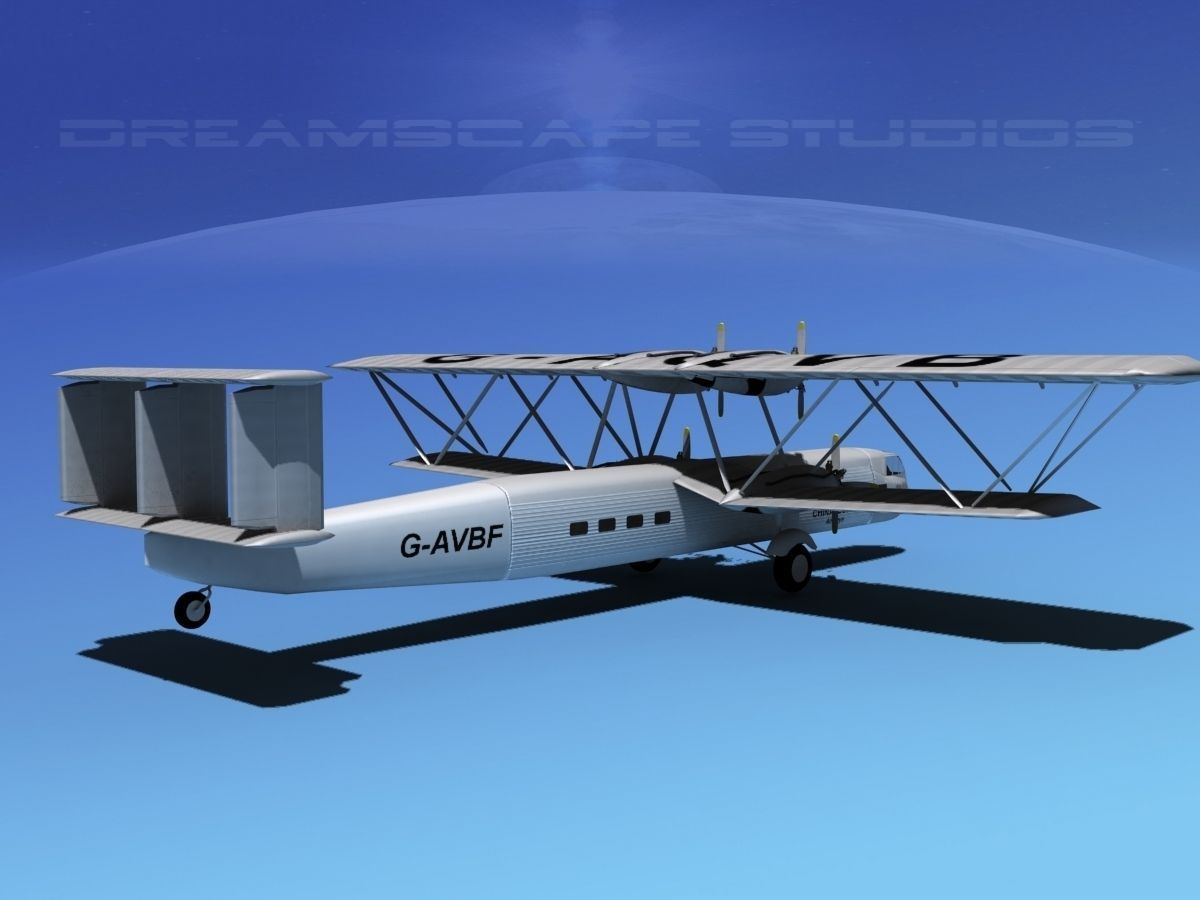 Handley Page HP42 Hannibal V02 3D model_4
