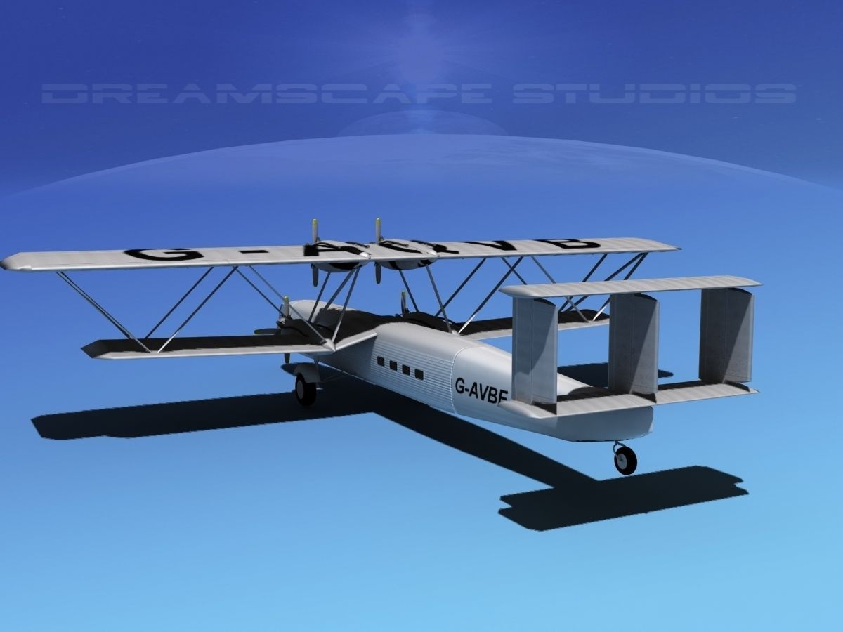 Handley Page HP42 Hannibal V02 3D model_6