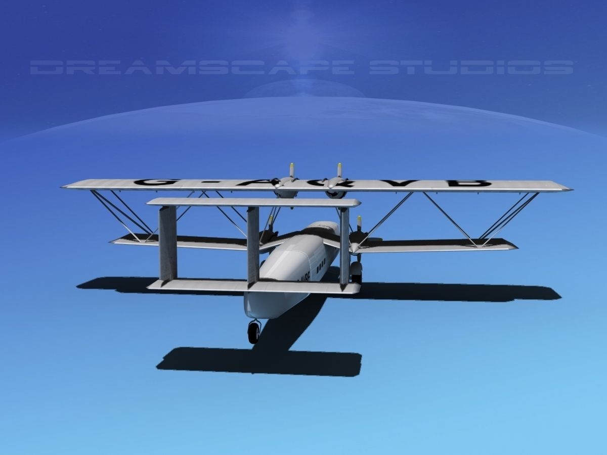 Handley Page HP42 Hannibal V02 3D model_5