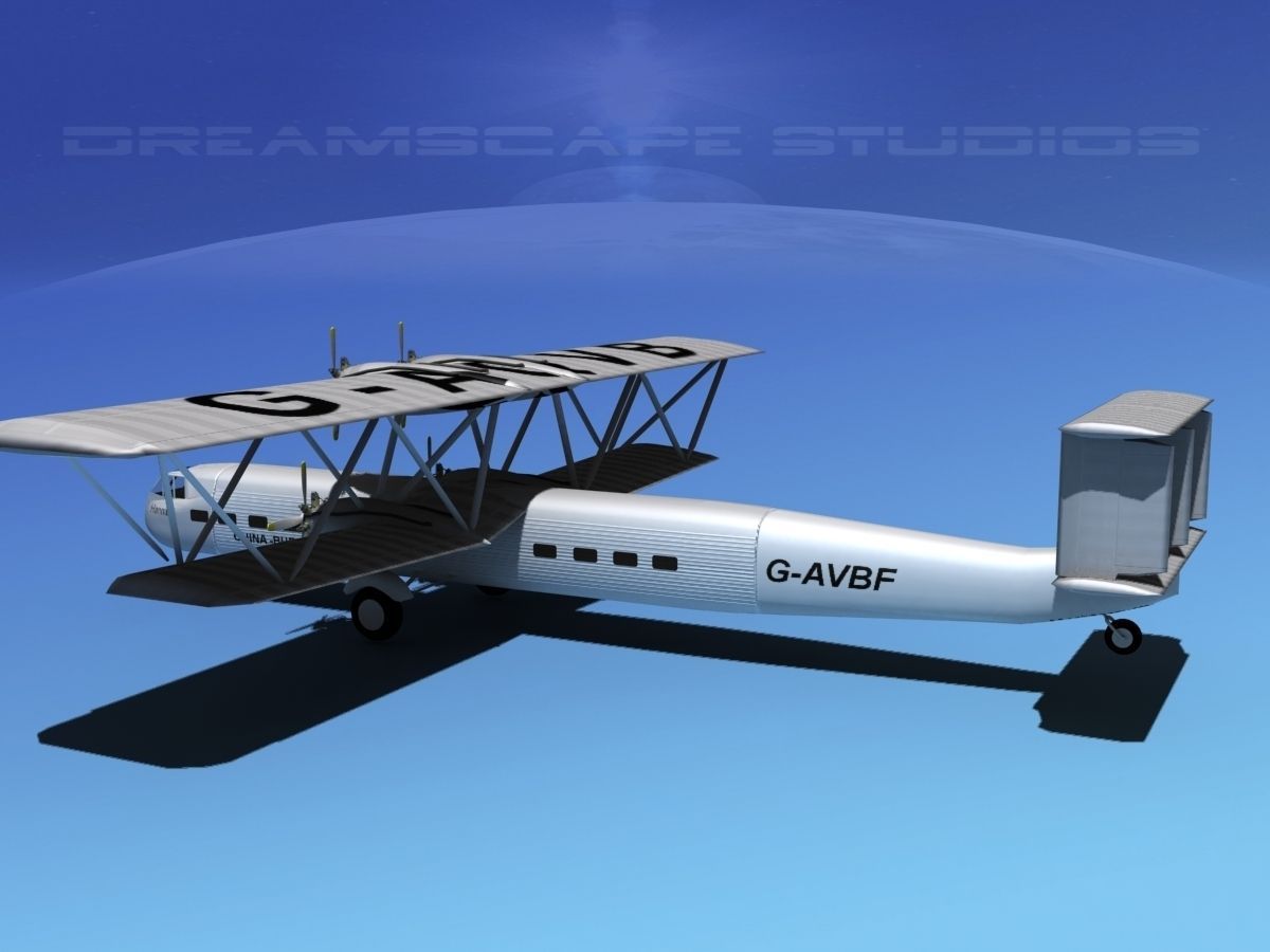 Handley Page HP42 Hannibal V02 3D model_7