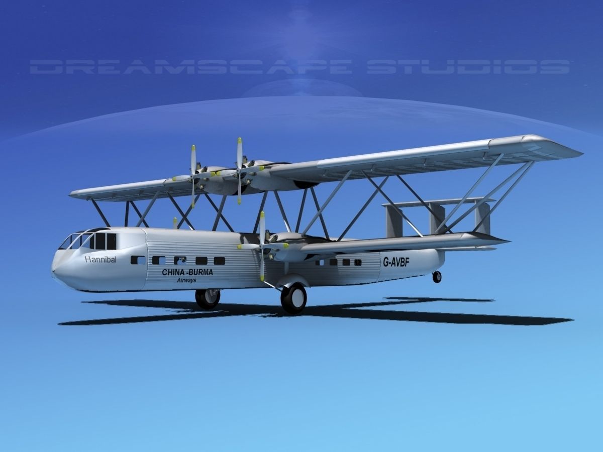 Handley Page HP42 Hannibal V02 3D model_10