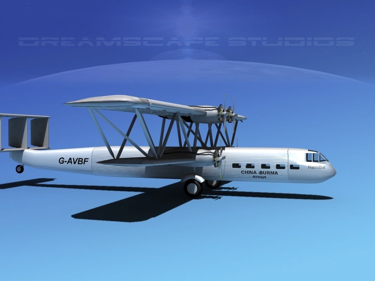Handley Page HP42 Hannibal V02 3D model_2