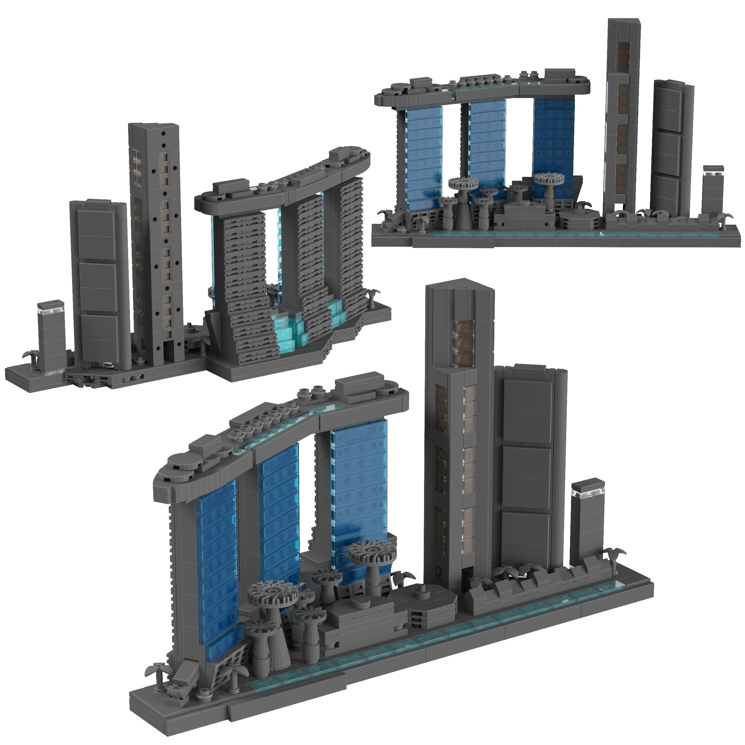 Lego Architecture Skyline - 21057 Singapore 3D model_1