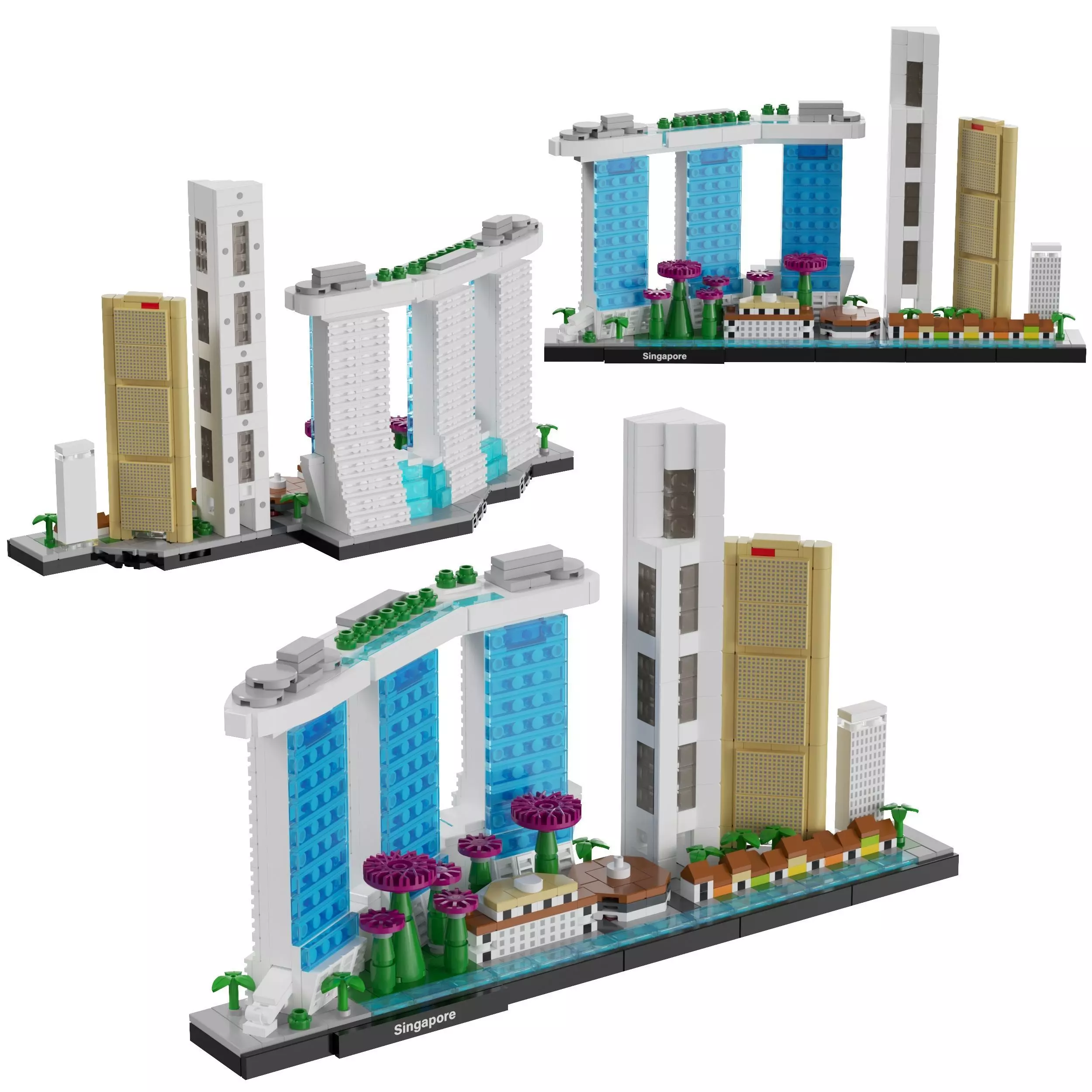Lego Architecture Skyline - 21057 Singapore 3D model_0