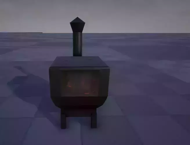 Old Wood Cookstove 3D model