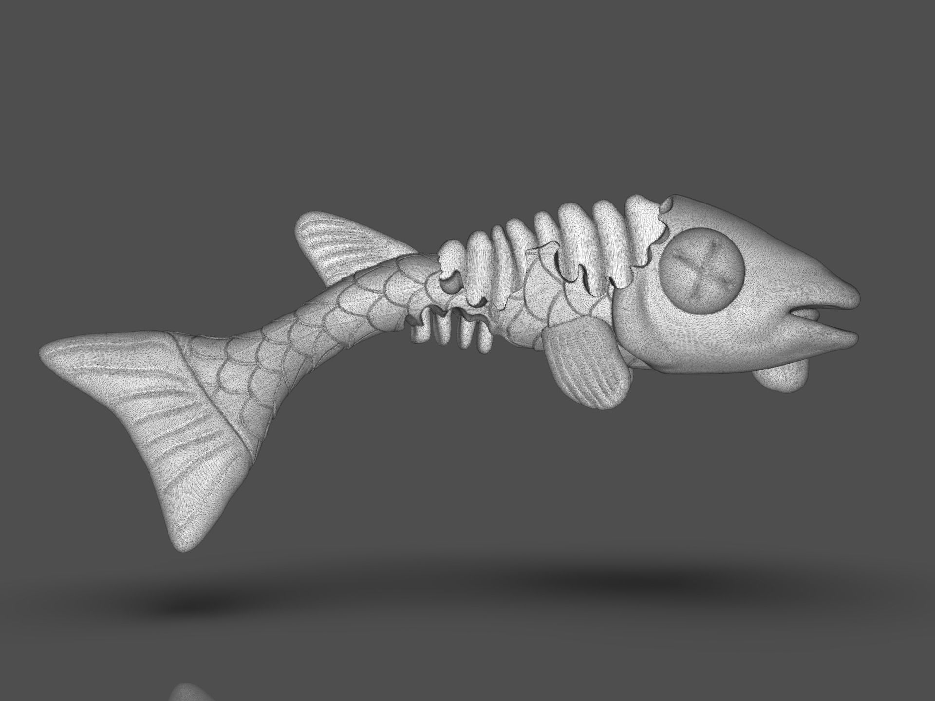 TMNT Fish Scratch 3D print model_12