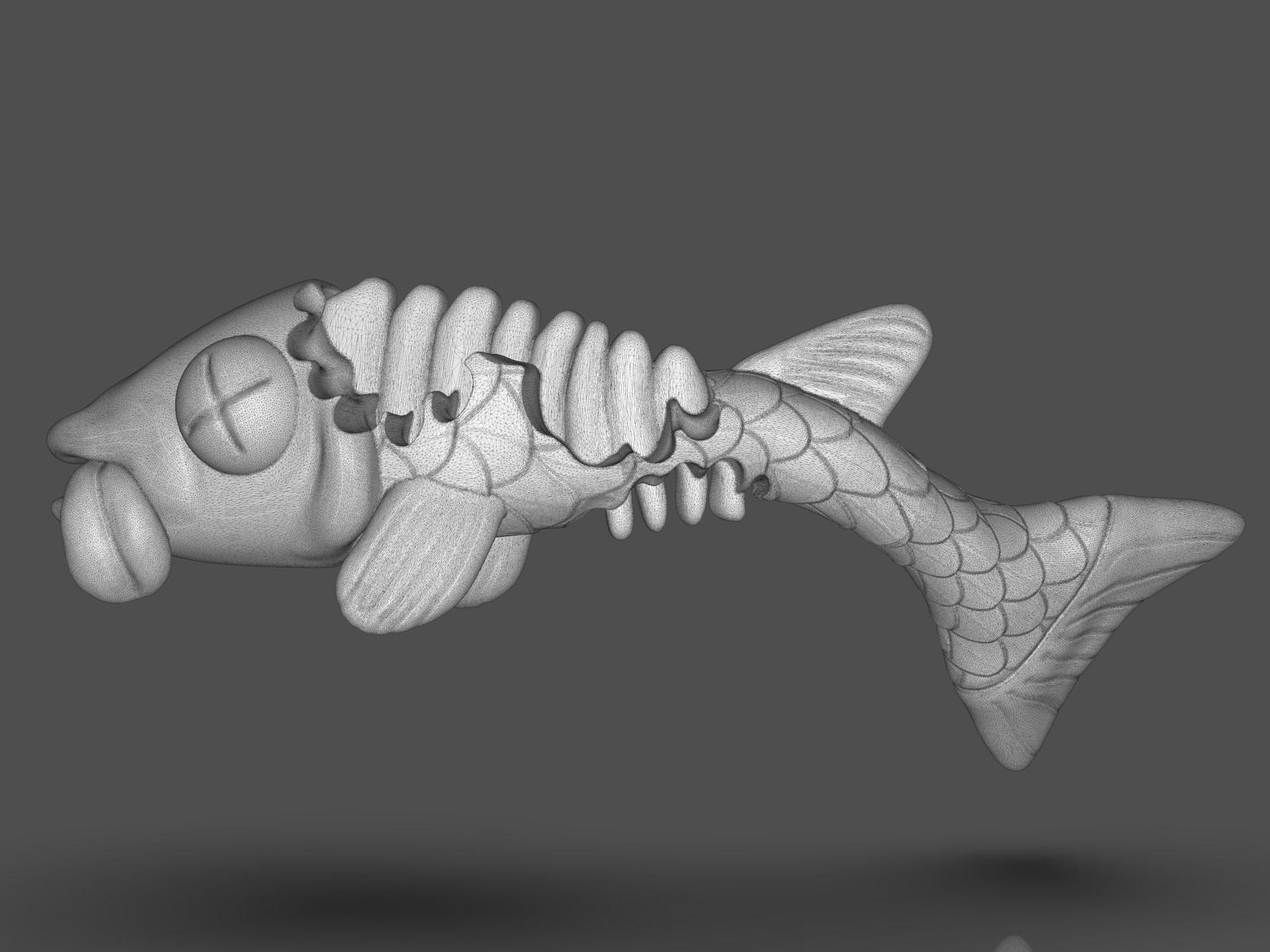 TMNT Fish Scratch 3D print model_14