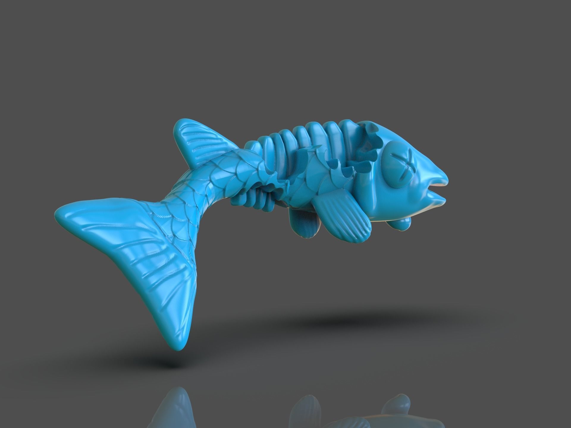 TMNT Fish Scratch 3D print model_7