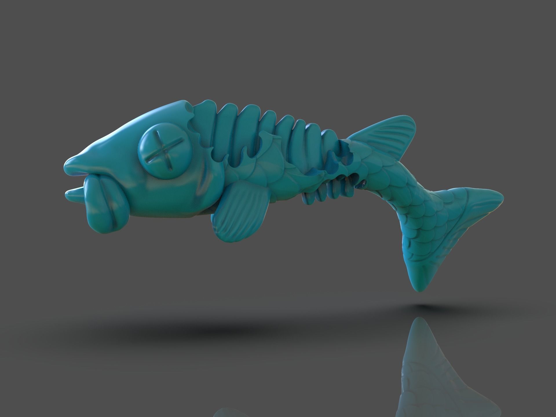 TMNT Fish Scratch 3D print model_11