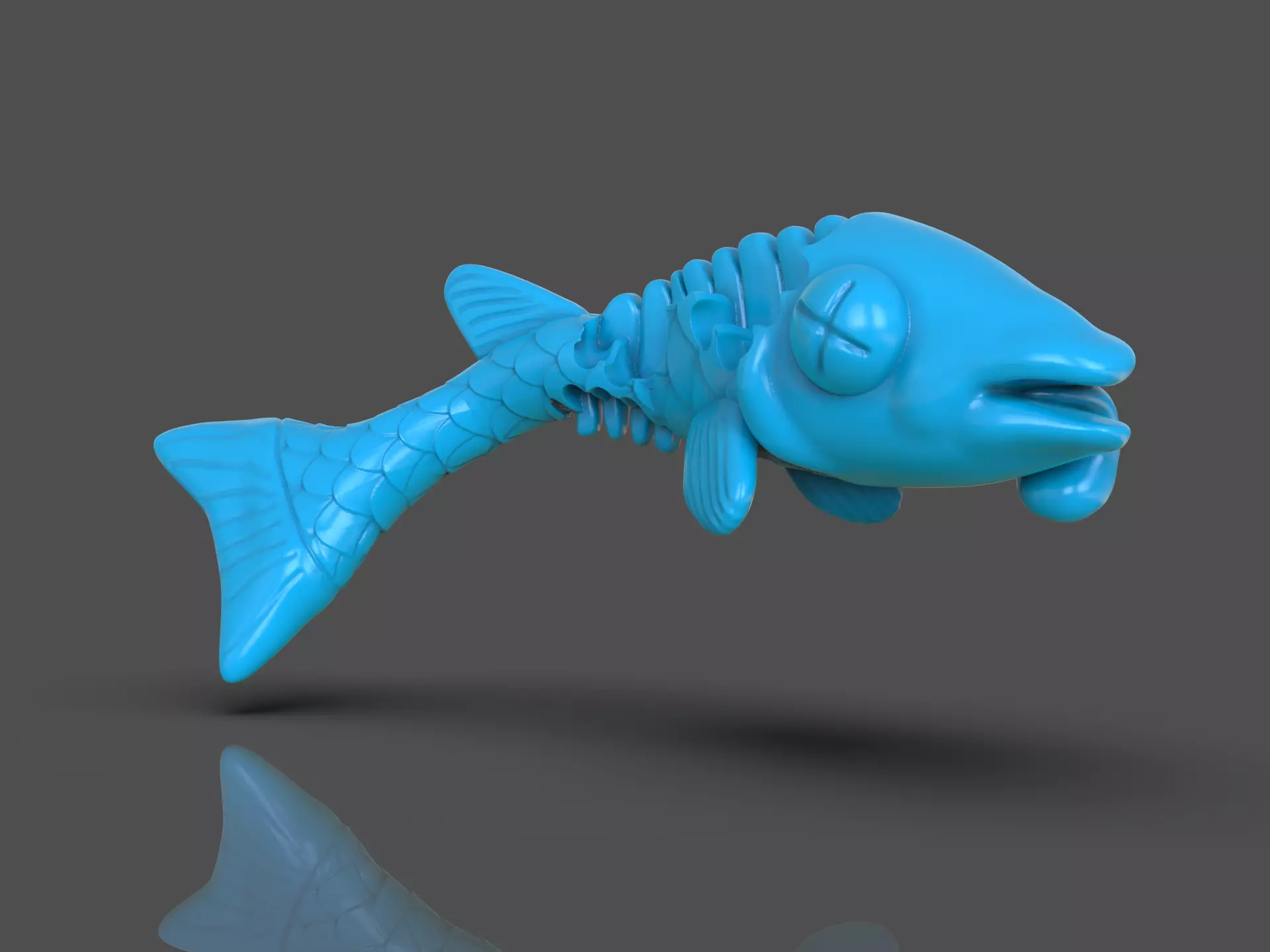 TMNT Fish Scratch 3D print model_0