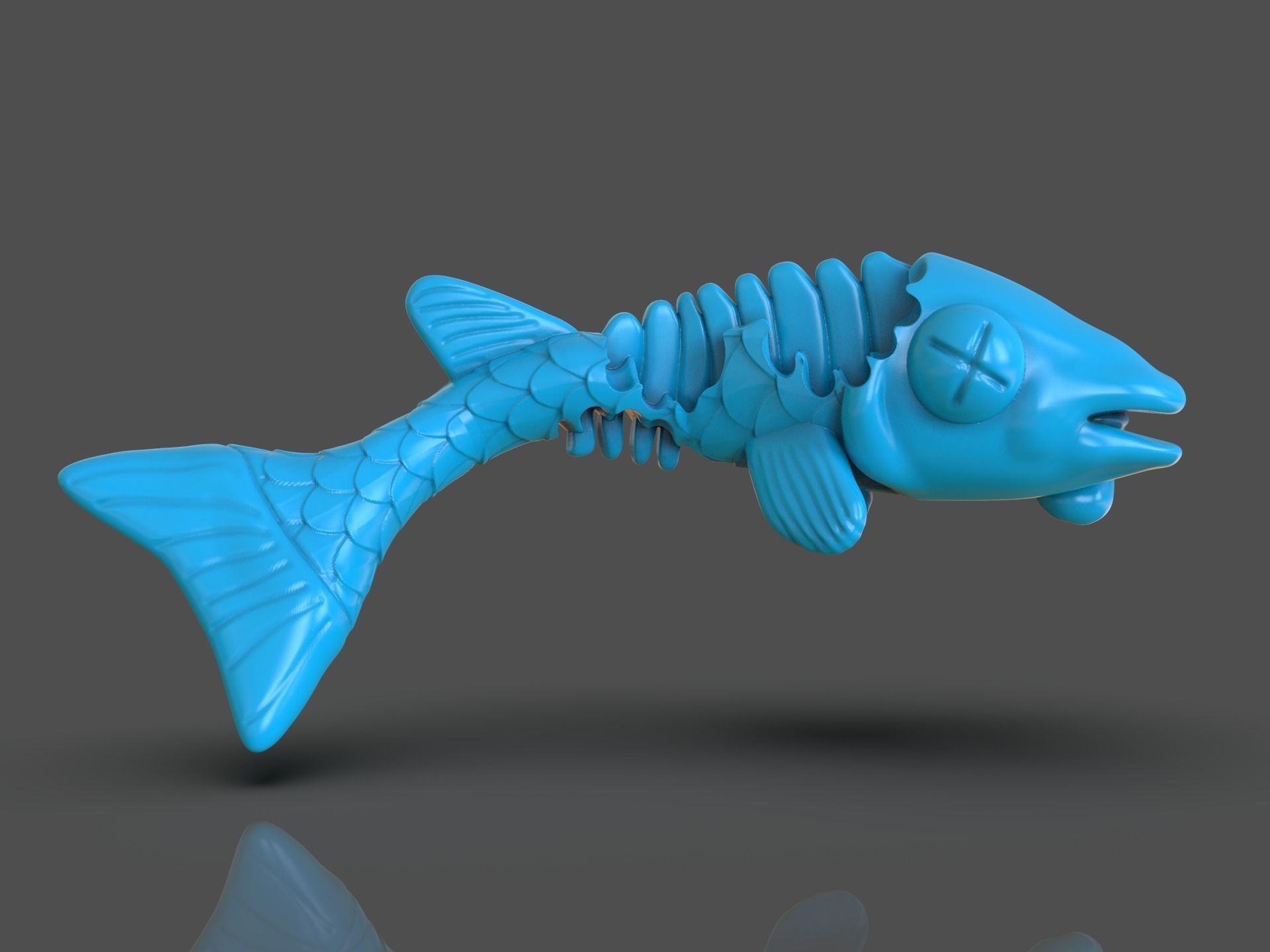 TMNT Fish Scratch 3D print model_8
