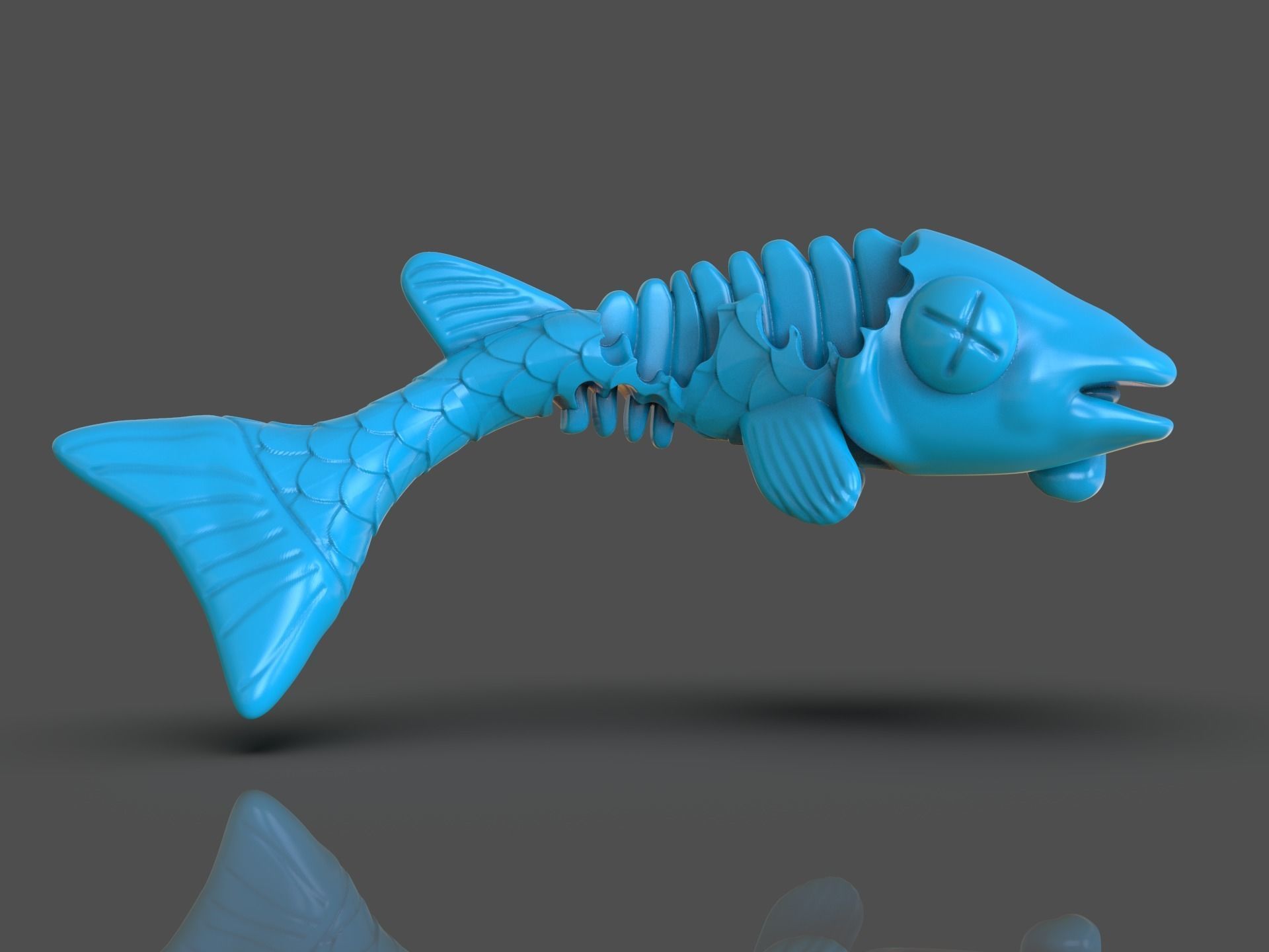 TMNT Fish Scratch 3D print model_4