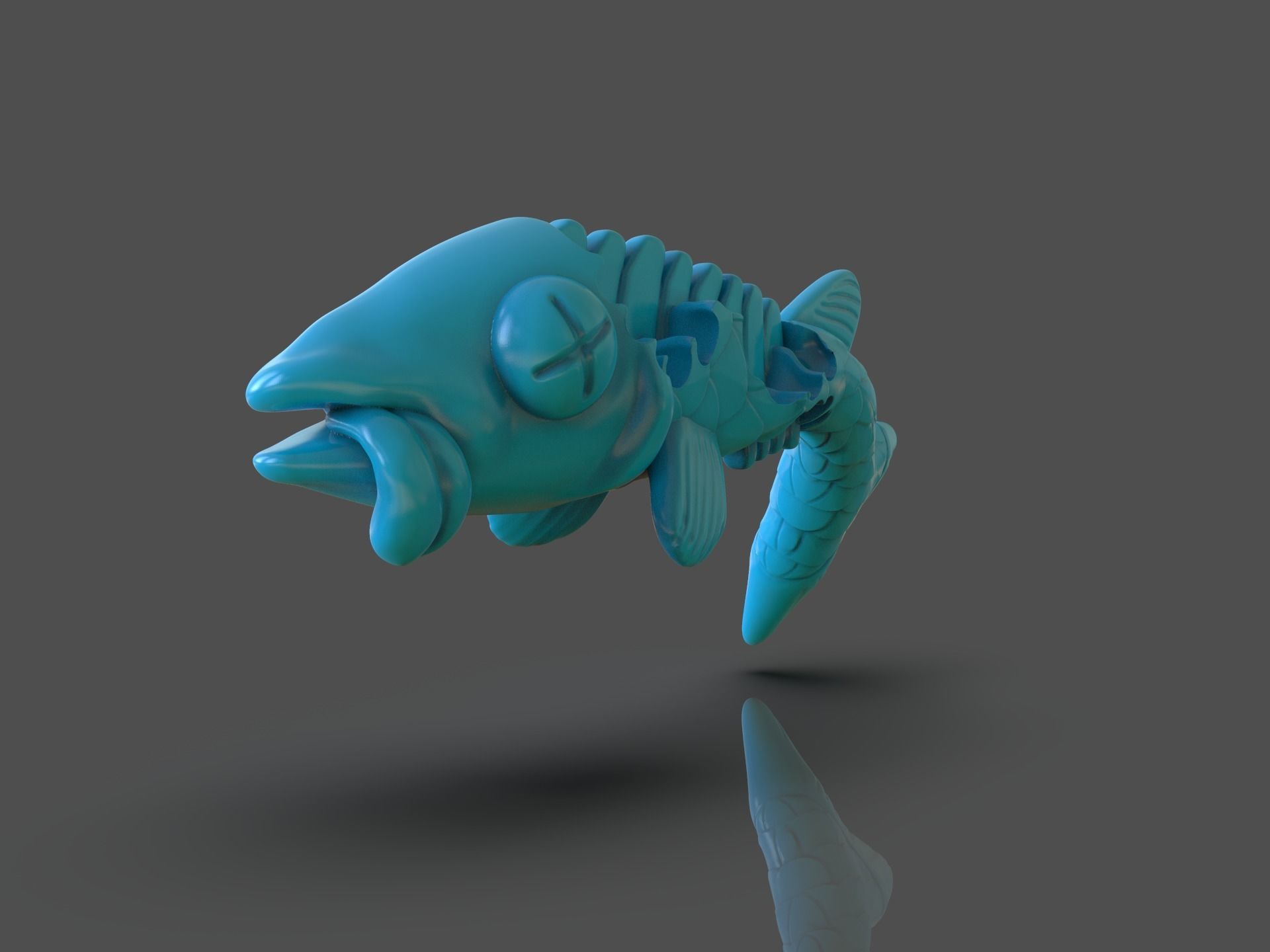 TMNT Fish Scratch 3D print model_5