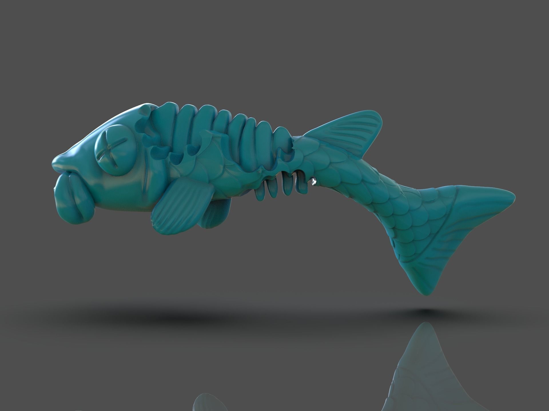 TMNT Fish Scratch 3D print model_2