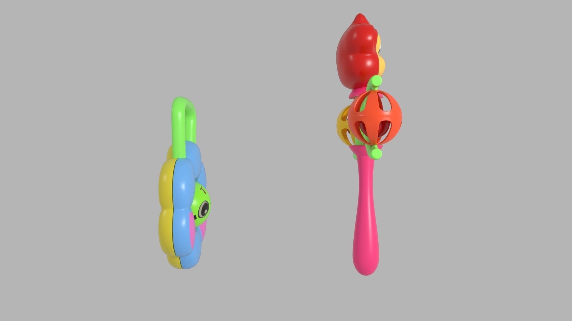 Toy for baby Low-poly 3D model_2