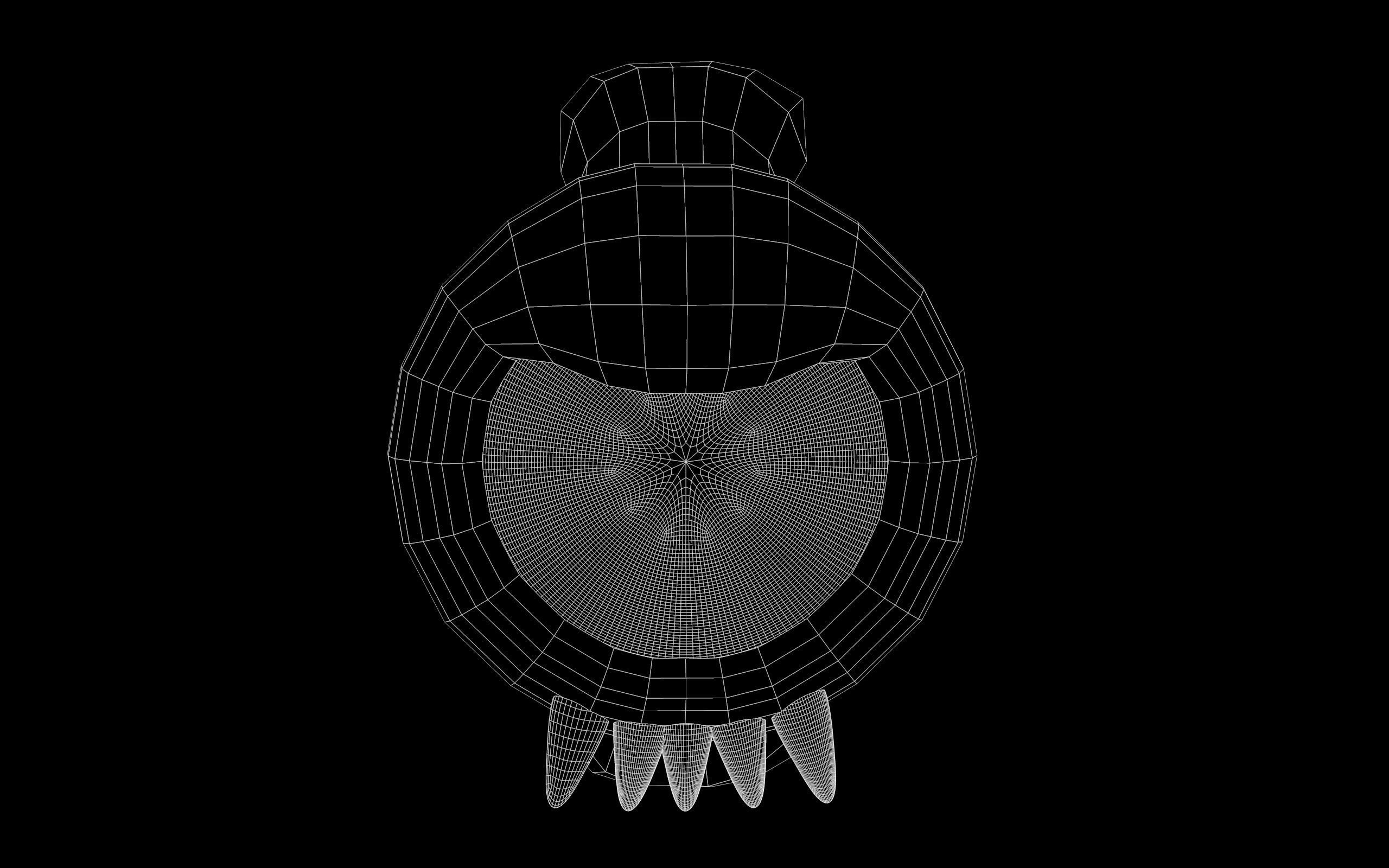 VIRUS monster eye 3D model_4