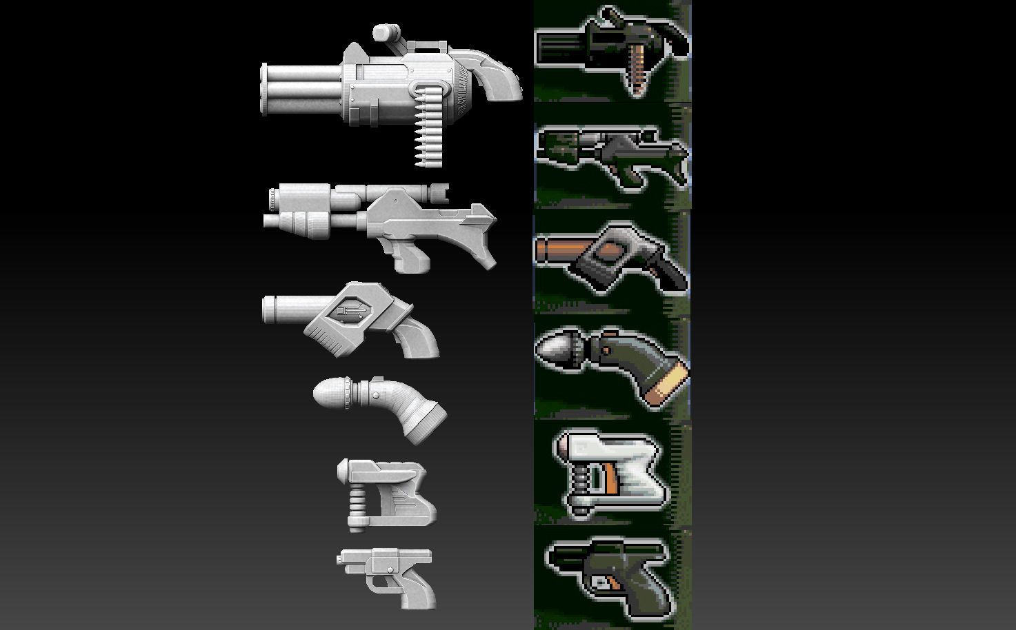 Syndicate Guns 3D print model_2
