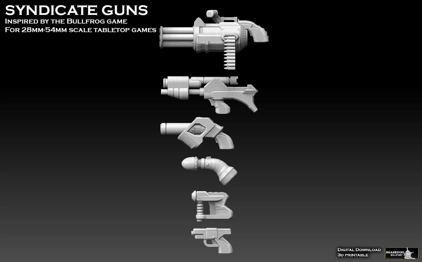 Syndicate Guns 3D print model_0