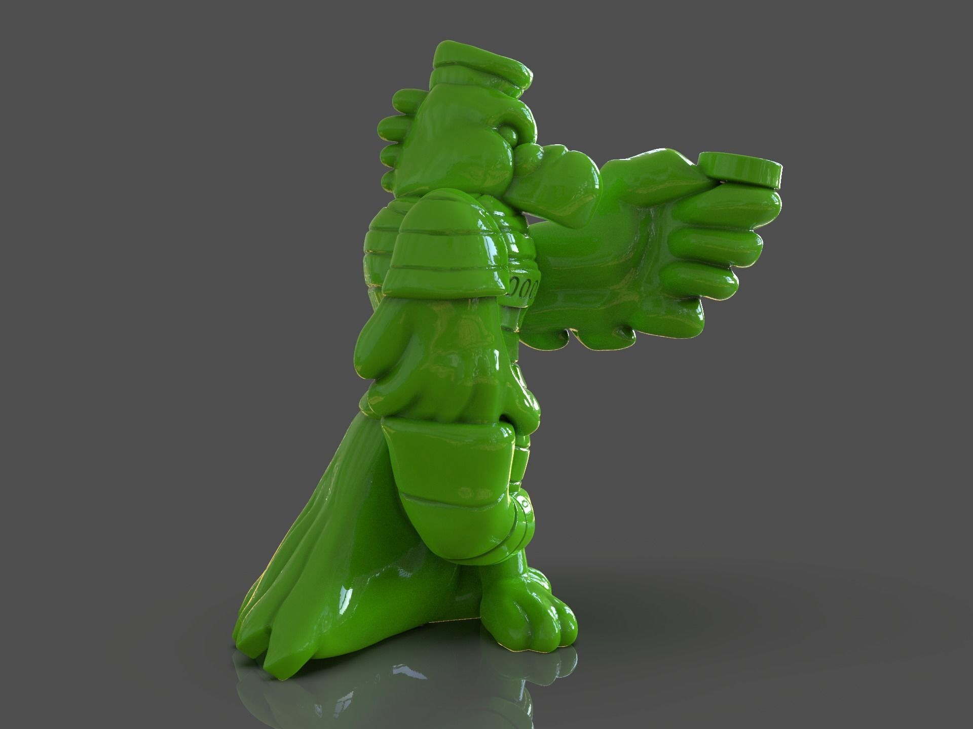 TMNT Parrot 3D print model_8