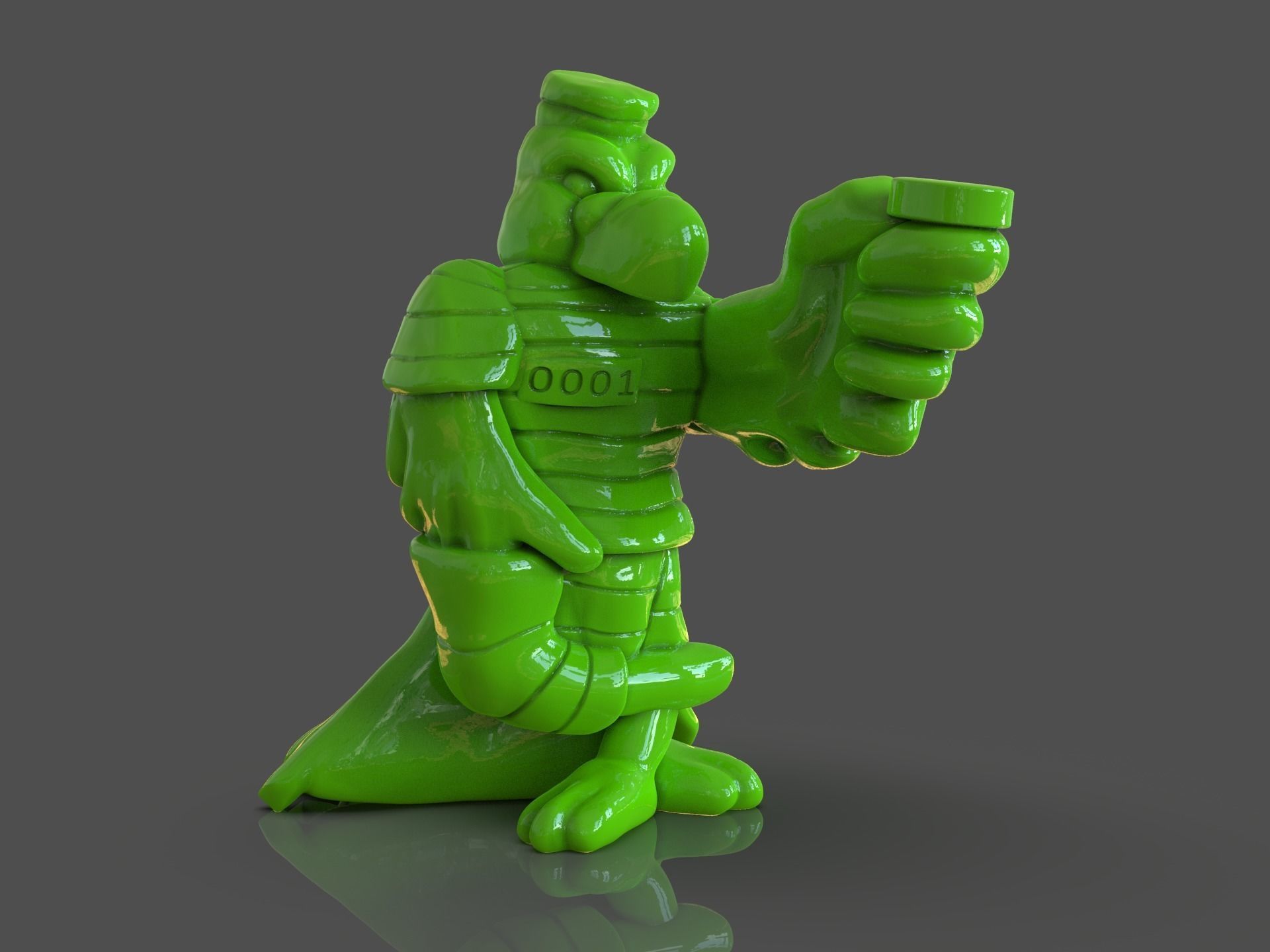 TMNT Parrot 3D print model_6