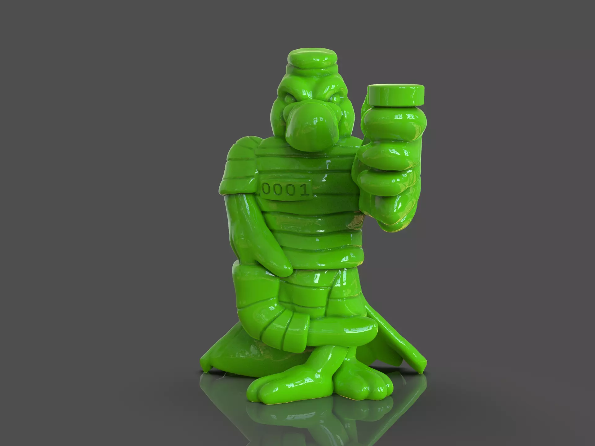 TMNT Parrot 3D print model_0