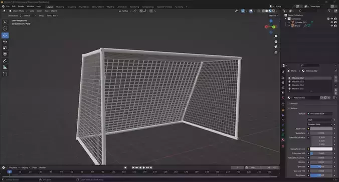Soccer goal 3d model
