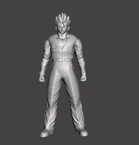 Son Gohan High School 3D Model 3D print model