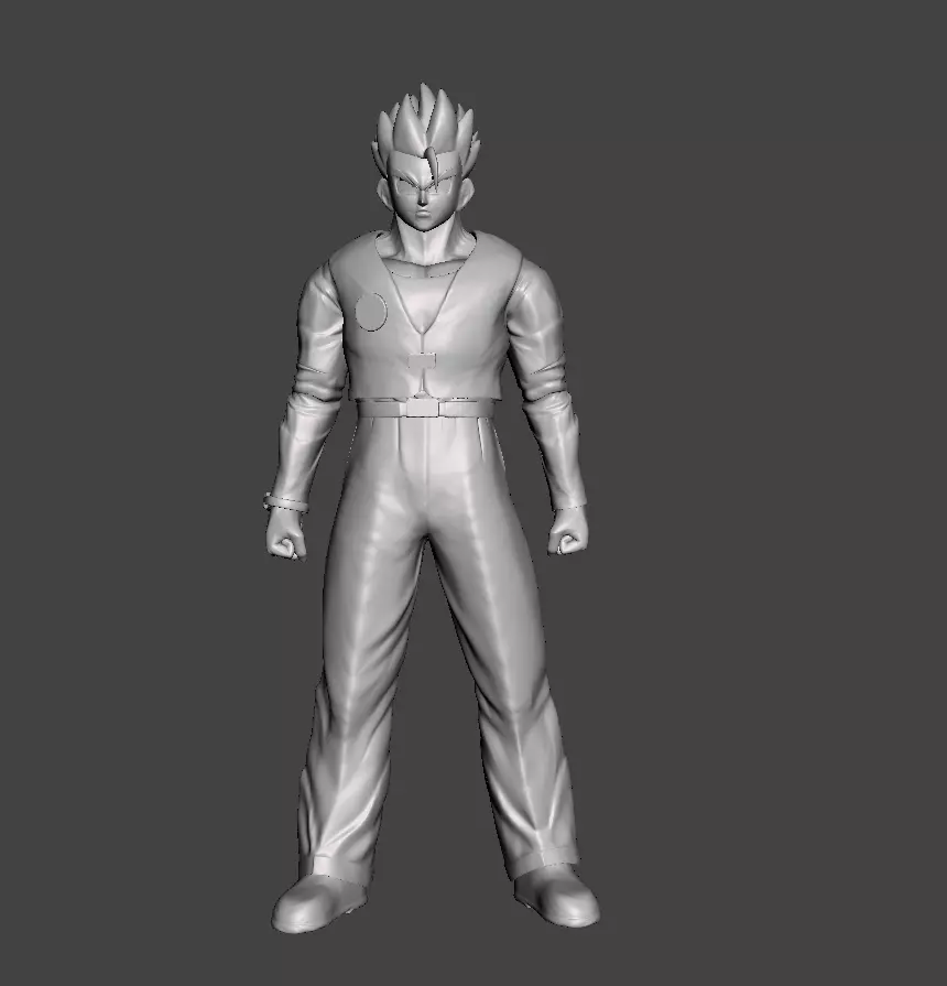 Son Gohan High School 3D Model 3D print model