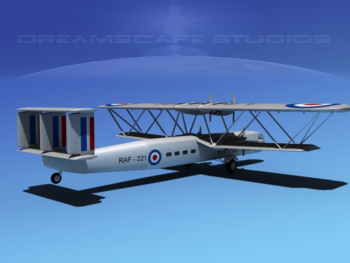 Handley Page HP42 Hannibal V03 3D model_6