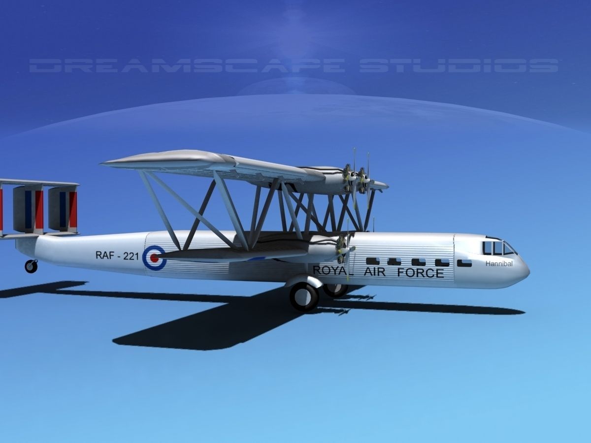 Handley Page HP42 Hannibal V03 3D model_4