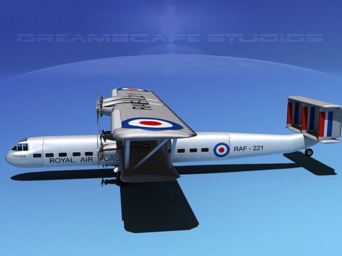 Handley Page HP42 Hannibal V03 3D model_10