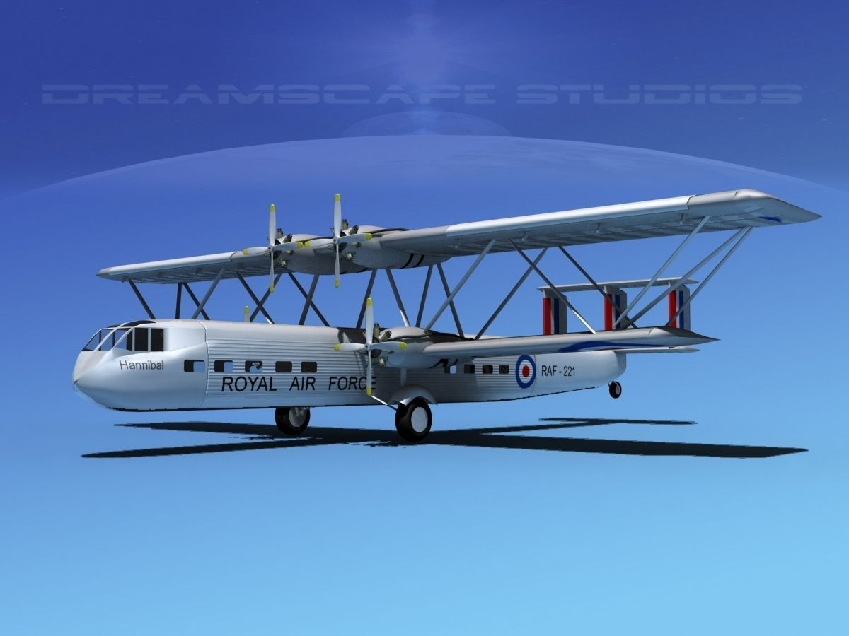 Handley Page HP42 Hannibal V03 3D model_1