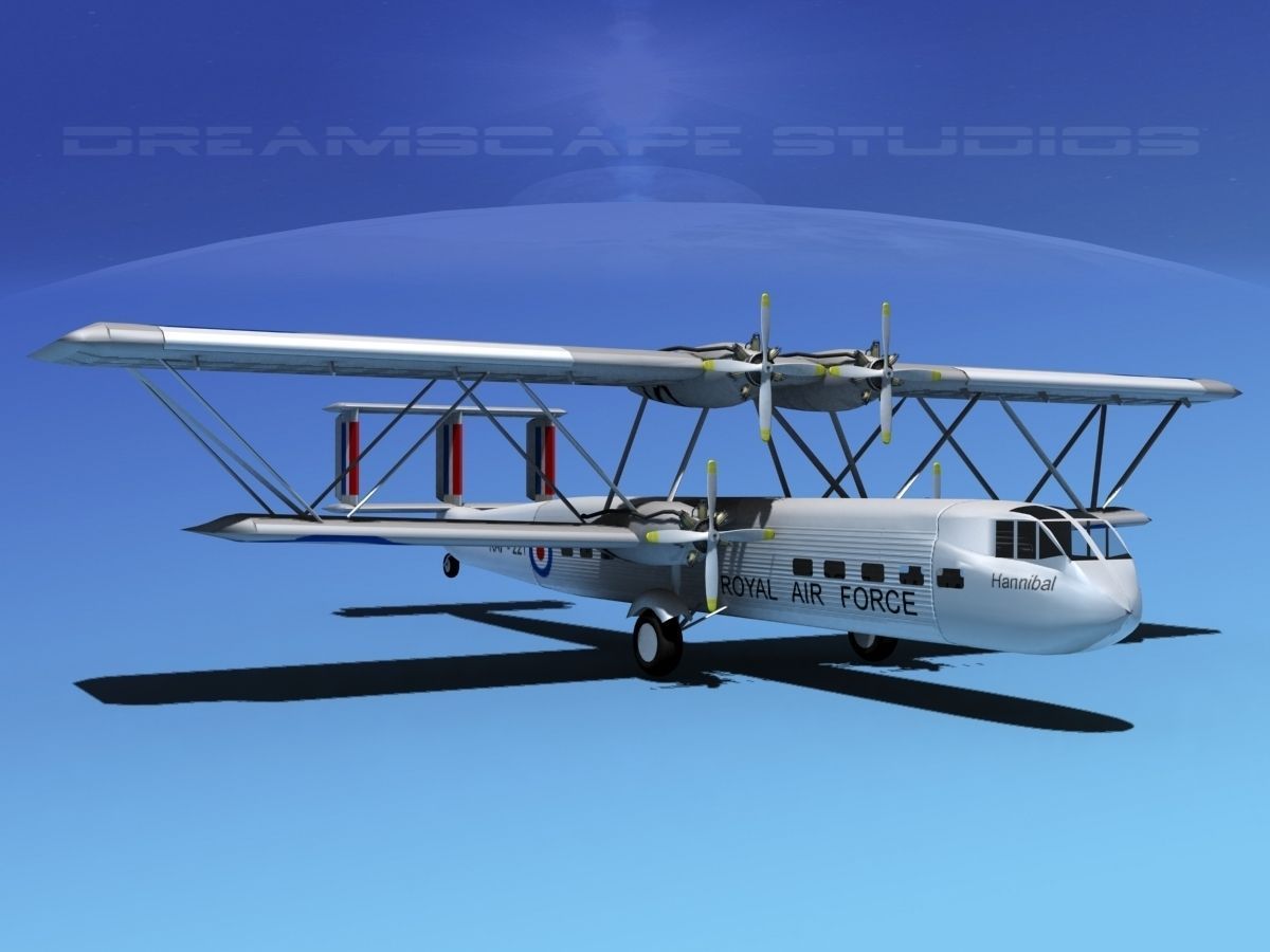 Handley Page HP42 Hannibal V03 3D model_3