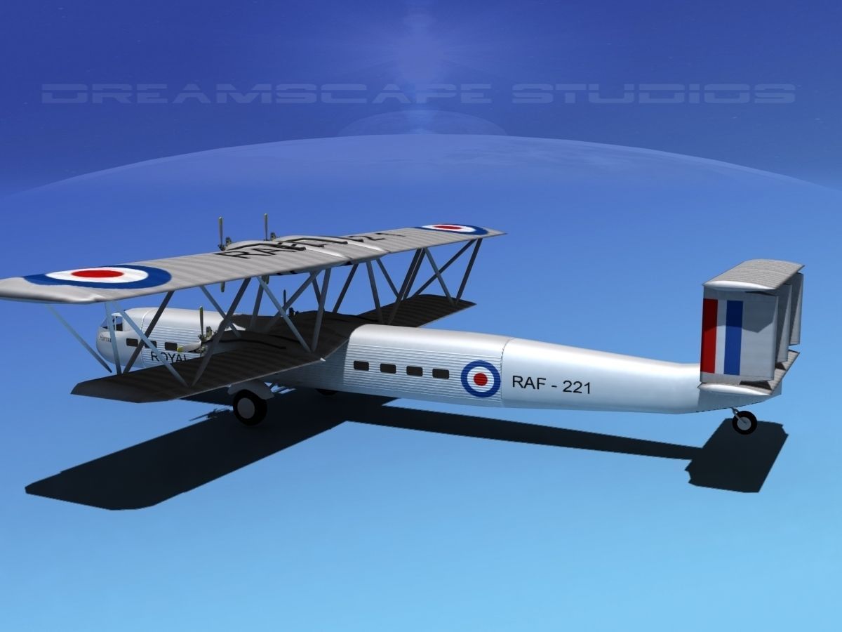 Handley Page HP42 Hannibal V03 3D model_9