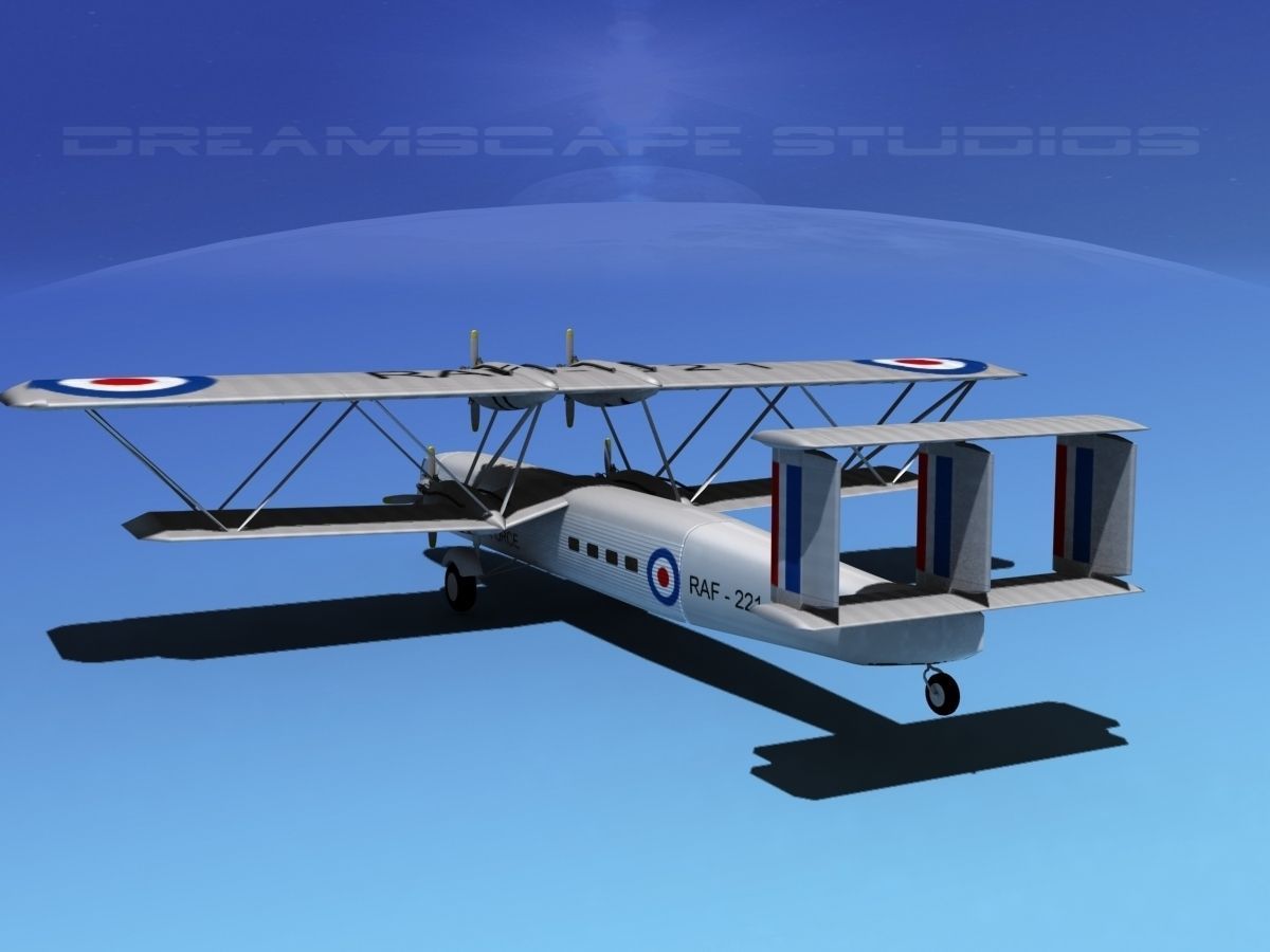 Handley Page HP42 Hannibal V03 3D model_8
