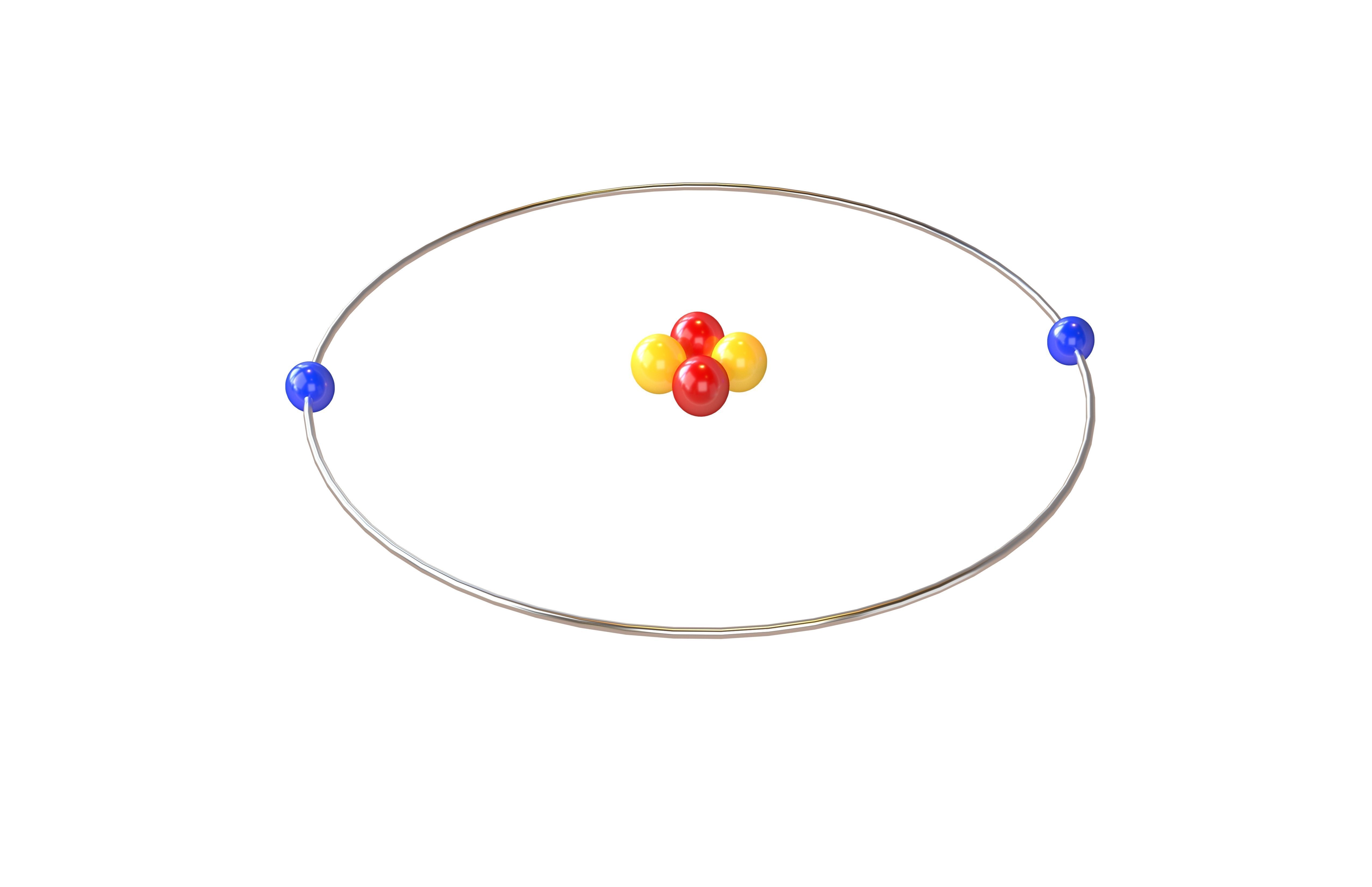 Helium Chemical Element v1 001 Low-poly 3D model_3