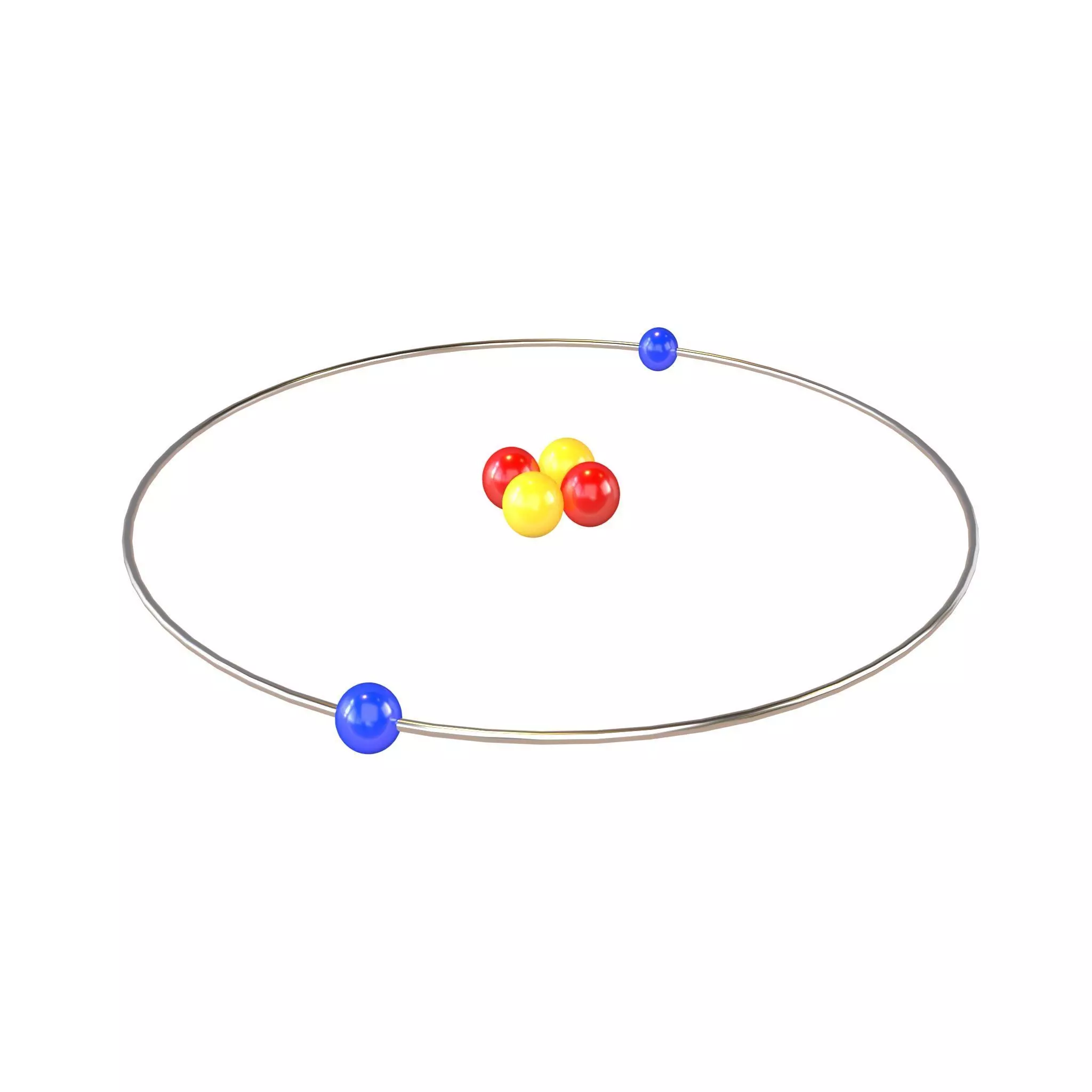 Helium Chemical Element v1 001 Low-poly 3D model_0