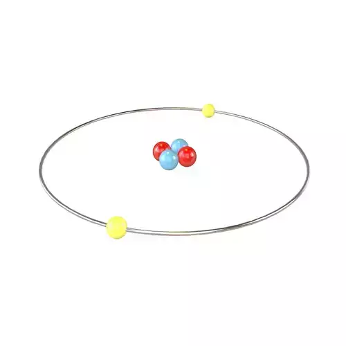 Helium Chemical Element v1 002 Low-poly 3D model