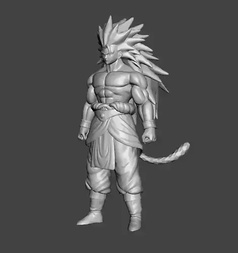 Basaku Saiyan Berserker 3D Model